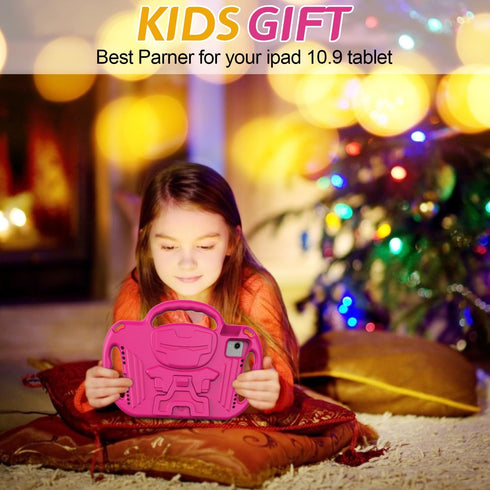AVAWO Kids Case for iPad 11th Generation 11 Inch 2025 & iPad 10th Generation 10.9" 2022, Shockproof Rugged Cover Rose