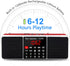 Multifunction Digital FM Radio Media Speaker by LEFON, MP3 Music Player with LED Screen, Red