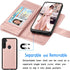 Tekcoo Wallet Case for Moto G Stylus 2020 - PU Leather ID Cash Credit Card Slots Holder, Rose Gold