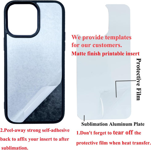 JUSTRY 5 Sets Sublimation Blanks Phone Case - Bulk Covers for Apple iPhone 15, 6.1-Inch (2023), DIY Customizable