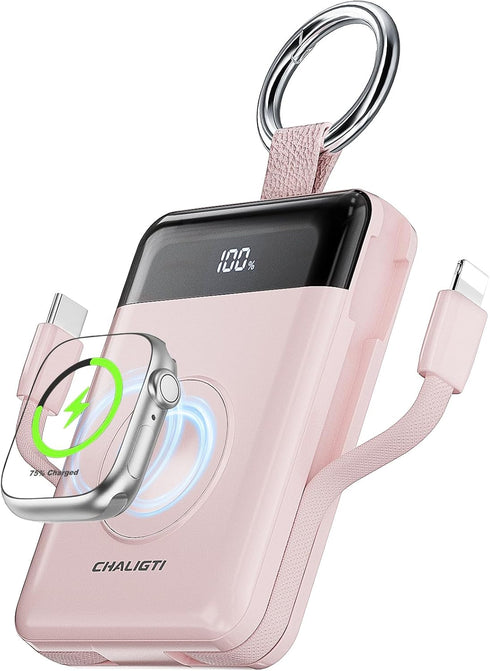 CHALIGTI Charger,5000mAh 20W Pack Ultra/11/10/9/8/7/6/SE,iPhone 17/16/15/14/13/12 Portable PD Super Fast Charging Power