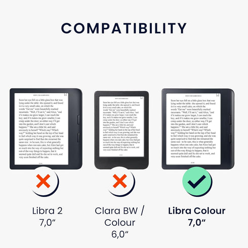 kwmobile Lavender e-Reader Cover for Kobo Libra - Synthetic Leather Case with Strap