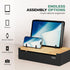 Prosumer's Choice Bamboo Charging Station, Wood Dock Organizer for Apple & Android Phones, Tablets