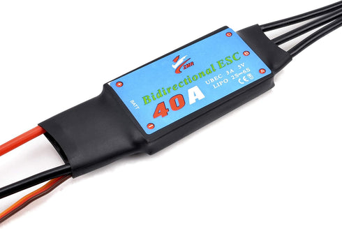 40A 2-6S 3A 5V Readytosky Bidirectional Brushless ESC UBEC Electric Speed Controller for RC Car Boat Underwater
