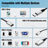TiMOVO USB C Splitter Adapter Y Cable, USB-C Male to 2 USB-C Female & 1 USB-A Female Ports Converter for Steam Deck,