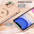 UEEBAI 11 6.1 inch, Magnetic Case for iPhone Cute Plating Love Hearts Pattern Case Compatible with MagSafe Charger Soft