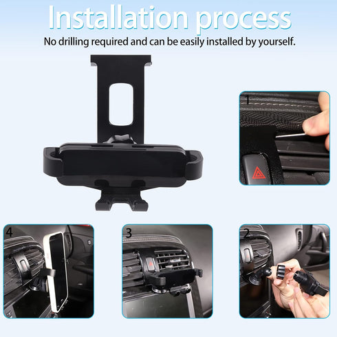 Lcojicep Car Phone Holder, Compatible with Corvette C6 2005-2013, Car Phone Mount Accessories for All Mobile Phones