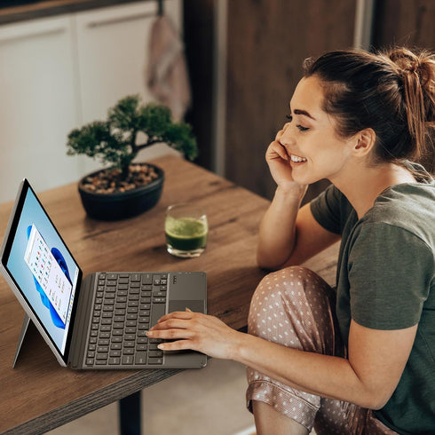 OMOTON Surface Go 4/3/2/1 Keyboard, Bluetooth Surface Go Type Cover, Ultra-Slim Wireless Keyboard with Touchpad,