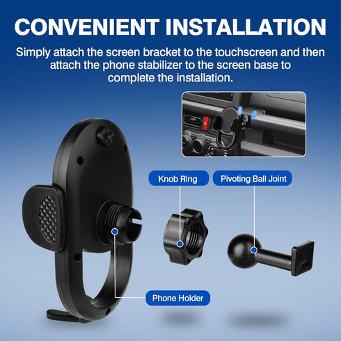 Autorder Car Phone Holder for 2019-2025 Suzuki Jimny, 360 Degree Rotation Phone Mount