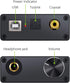 LiNKFOR USB DAC and Headphone Amplifier, Coaxial/Optical/6.35mm Output, Compatible with Windows and Mac