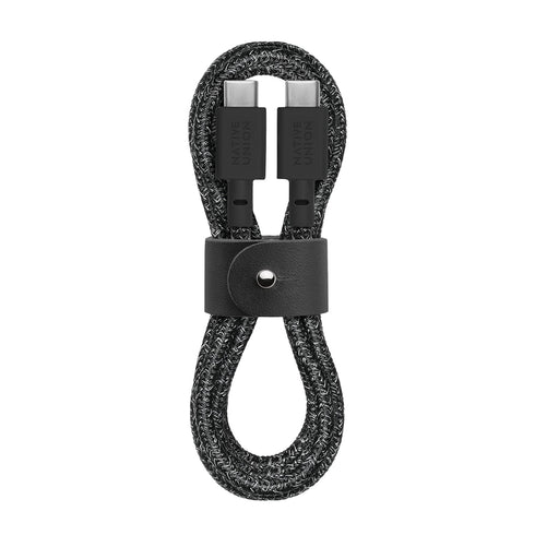 Native Union Type-C Belt Cable - 4ft USB-C to USB-C, ultra-strong, compatible with iPhone 15, iPad Pro, Samsung S23