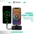 3-in-1 Portable Charger 5000mAh Battery, Ultra-Compact Fast Charging Support for iPhone, USB-C Devices, Smartwatch