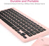 Rii RKM709 Wireless Keyboard and Mouse Combo - 2.4GHz Ultra-Slim Multimedia Office Keyboard for PC, Laptop, Desktop