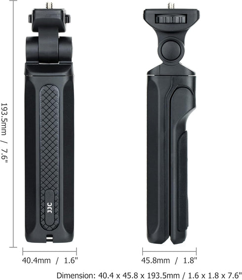 Portable Mini Shooting Grip Tripod for Sony ZV-E10 ZV-1 A6700 A6600 A6500 A6400 A6300 A6100 A7C RX100VII, Canon R7 R10