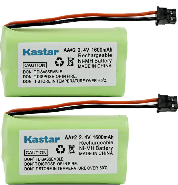 Kastar 2-Pack Replacement Cordless Phone Battery for BT-1007 BT1007 BT1015 Panasonic HHR-P506A