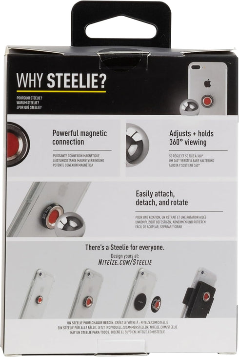 Nite Ize Steelie Squeeze Clamp - Magnetic Cell Phone Holder for Dashboards, Vents, Compatible with MagSafe iPhones