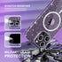 Choiche Magnetic Case for iPhone 14 Pro Max, Women Clear Glitter Bling Case, Compatible MagSafe