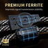 3.28ft 3.5mm,15 AWG,4N Stereo(3.28ft/1m) Audiophile HiFi Audio RCA Cables-RCA to OFC Core,Gold-Plated Plug,with Nylon