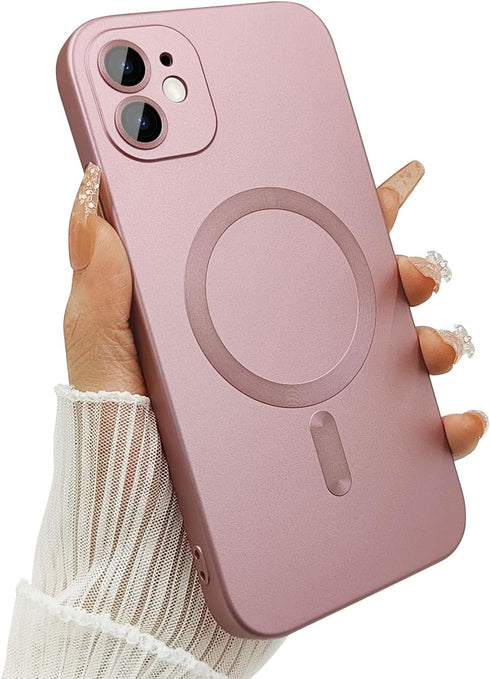 ankofave Magnetic Case for iPhone 12 Phone Case for Women/Men, Shockproof Matte Luxury