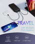 Miady 2-Pack 10000mAh Pack 3 2 17/16/15/14/13 S24/22 Portable Charger, Slim Power Bank Travel Battery Outputs Inputs