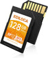 EF2_128GB UHS-I SD Card, Fast Storage with Read Speed 100MB/s, Write Speed 90MB/s, C10, U3