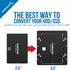 SABRENT Internal Hard Disk Drive Mounting Bracket Kit, 2.5 Inch to 3.5 Inch (BK-HDDH)