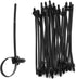 100PCS Fir Tree Nylon Push Mount Cable Zip Ties, Heavy Duty Wire Ties, 2 in 1 Self Locking UV Resistant Assortment