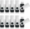 MECHEER 4GB USB Flash Drive 10 Pack, Swivel Memory Stick Thumb Drives with