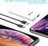 Ultrathin Charging Adapter 2-Port PD Charger 18W Fast Charging QC3.0 USB-C for iPhone 11/12/Pro Max, Galaxy