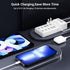 USB Charging Station 50W 10A, 10-Port USB Charger, Multiport USB Charger Station Hub, Compatible with iPhone, Galaxy,