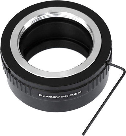 Fotasy M42 M42 M42 M1 M2 M3 M5 M6 M6 M10 M50 M100 M200 Adjustable Lens to Cannon EF-M Mount Adapter, EFM, EOS M