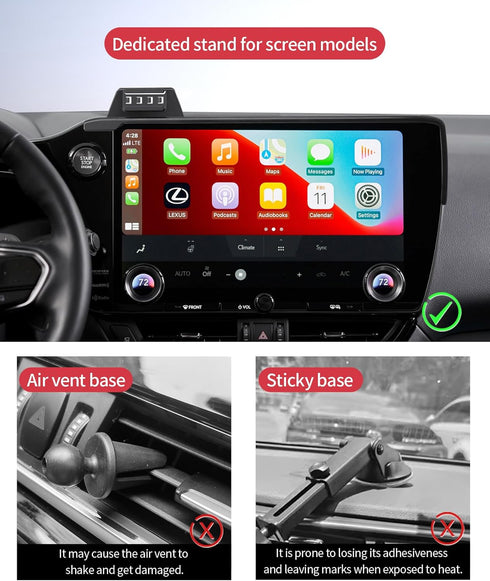 Masergogo 2022-2026, 14" 360 Car Phone Holder for Lexus NX/NX Hybrid Screen Fixed Clip, Auto Accessories Navigation