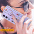 GiiKa iPhone 12 Case with Screen Protector, Clear Floral Shockproof Hard Case with TPU Bumper for iPhone 12