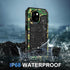 Beasyjoy Waterproof Case for iPhone 15 Plus - Metal Heavy Duty Full Body Protective Case with Screen Protector