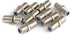 Pasow F81 High Frequency 3GHz Female to Female F-Type Barrel Connectors Couplers (10 pcs, Silver)