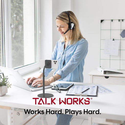 TALK WORKS Magnetic Desktop Mount for iPhone 15/15 Pro/15 Pro Max, 14/14 Plus/14 Pro/14 Pro Max, 13/13 Mini/Pro (Black)