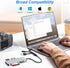 Memory Stick Pro Duo Adapter for iPhone - 5 in 1 XD/TF/MS/CF/SD Card Reader for PC/Android/Lightning Device