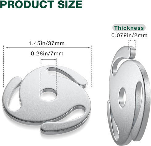 Facmogu 45 RPM Record Adapter, 7 Inch Vinyl Record Solid Aluminum Adapter, 45 Adapter for Vinyl Record Players Turntables, 45 RPM Vinyl Conversion Sheet, 45 Record Spindle Adaptor Inserts - Silver