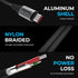 SABRENT USB C to USB C Charging Cable with Smart Display, 1M/3.3FT, E-Marker Chip, 100W Charging and 480Mbps Data