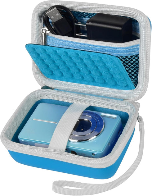 Boobowl Digital Camera Case for Yifecial, EROOLU, Kodak Pixpro, Canon PowerShot, and Sony Kids Cameras (Blue)