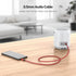 MOSWAG 3.5mm Aux Cord Male to Male, 6.6FT/2Meter Nylon Braided Stereo Jack Cable for Phones, Headphones, Speakers