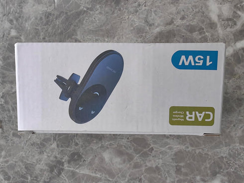 Magnetic Wireless Car Charger Compatible with iPhone 14/13/12 Series, Fast Charging Air Vent Phone Holder, Blue