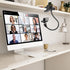 Khazylorr C922 C930e C920S C920 C615 C960 C920x 4K N60 Webcam Stand, Webcam Mount Gooseneck Arm with Phone Holder Web