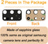 2pcs Rear Camera Glass Lens Replacement with Adhesive & Repair Toolkit & Back Camera Cover for Samsung S20 Plus
