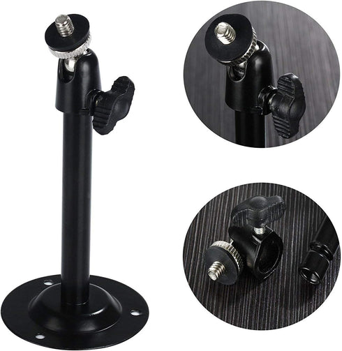 5.5inch Security Camera Wall Mount for Arlo Camera - CCTV Bullet Video Camera Ceiling Mount (4 Packs, Black)