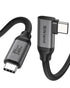 Silkland USB C 3.2 Gen 2x2 Cable Right Angle 3.3FT, 20Gbps 90