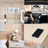6Pcs MECCANIXITY Magnetic Cable Clips, Self-Adhesive Cable Management Clamp Cord Organizer for Charging Cable, Computer