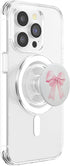 pink cute theme Girly || Watercolour Bow || Coquette || Aesthetic Pink Bow PopSockets PopGrip for MagSafe