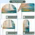 Jnbasdffb 6.6 Colorful Ship Wedding Arch Cover,Stretchy Spandex Arch Backdrop Stand Covers FT,Modern Abstract Art Ombre