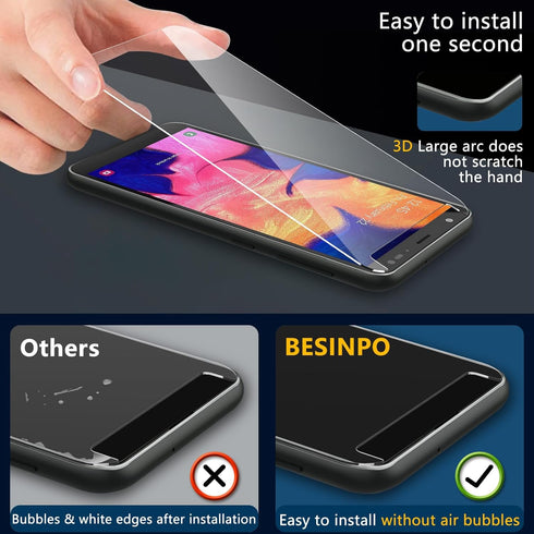 BESINPO 2 Pack Tempered Glass Screen Protector for Gabb Phone, 9H Anti-Scratch, Ultra Resistant, Bubble Free.